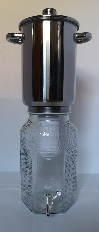 filtre à eau 2 filtres 5 litres hexagonal anti fluor